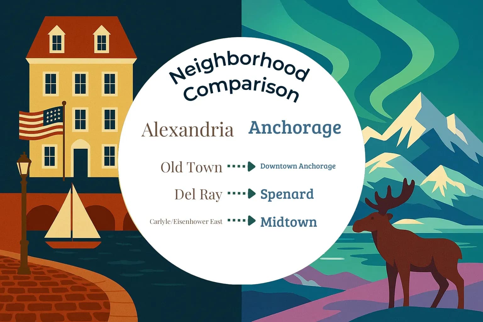 Alexandria vs Anchorage Neighborhood Comparison