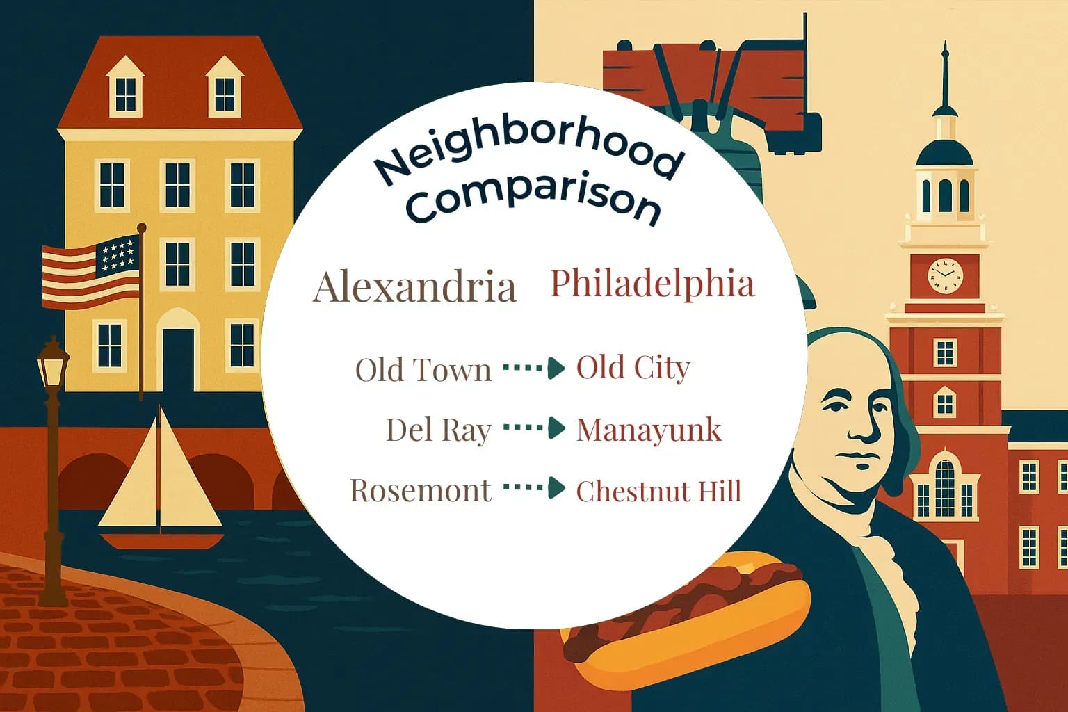 Alexandria vs Philadelphia Neighborhood Comparison