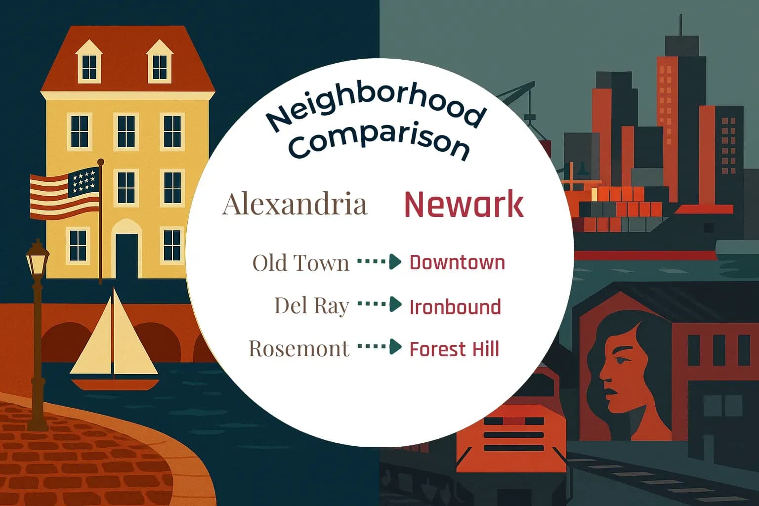 Alexandria vs Newark Neighborhood Comparison