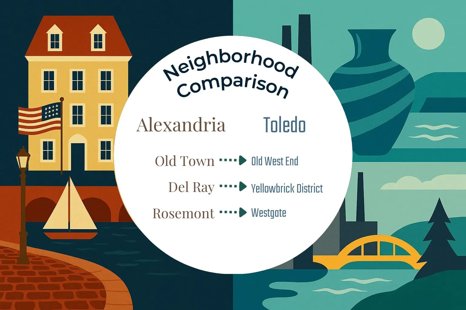 Alexandria vs Toledo Neighborhood Comparison