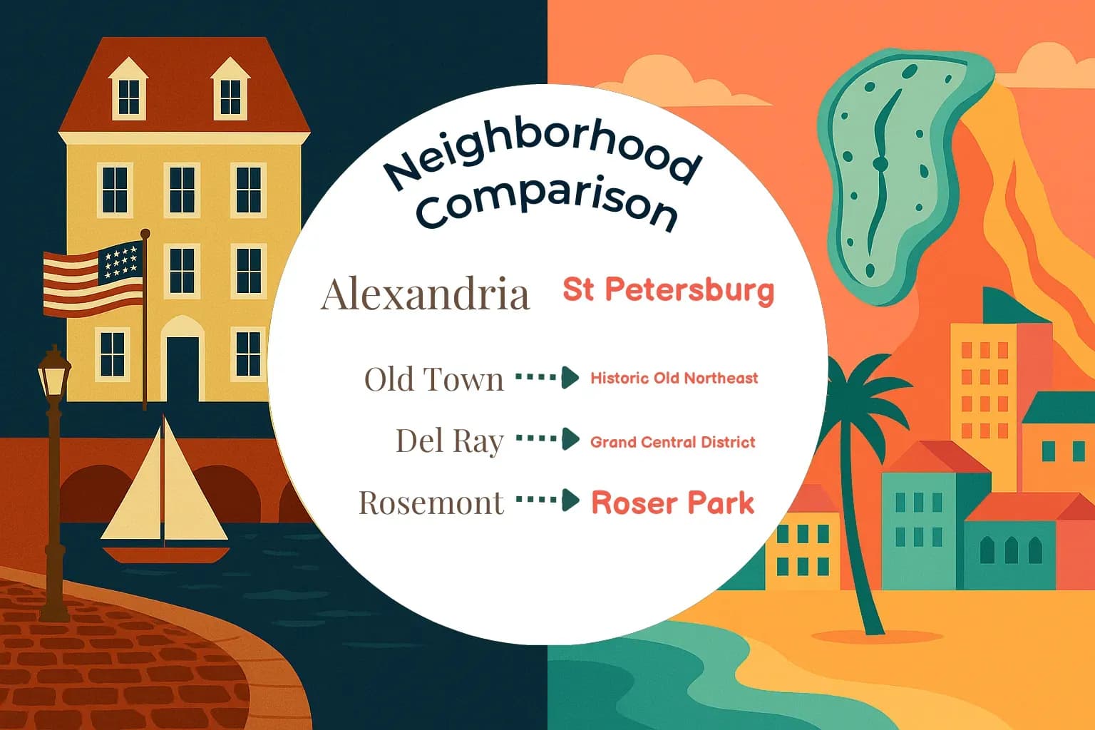 Alexandria vs St. Petersburg Neighborhood Comparison