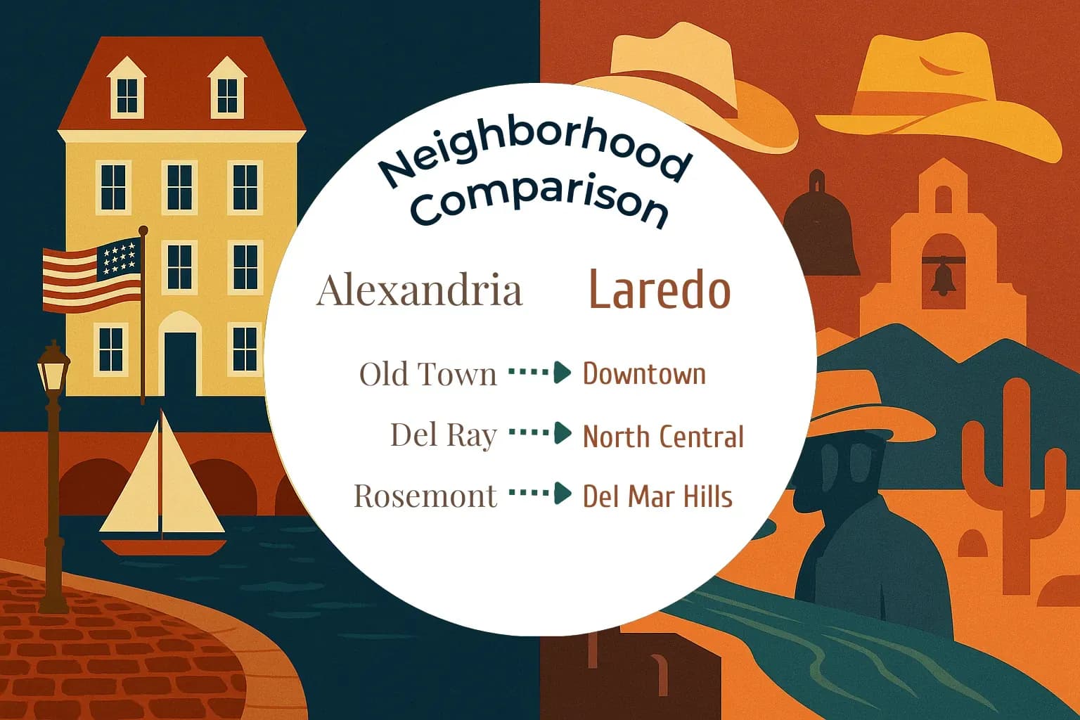 Alexandria vs Laredo Neighborhood Comparison