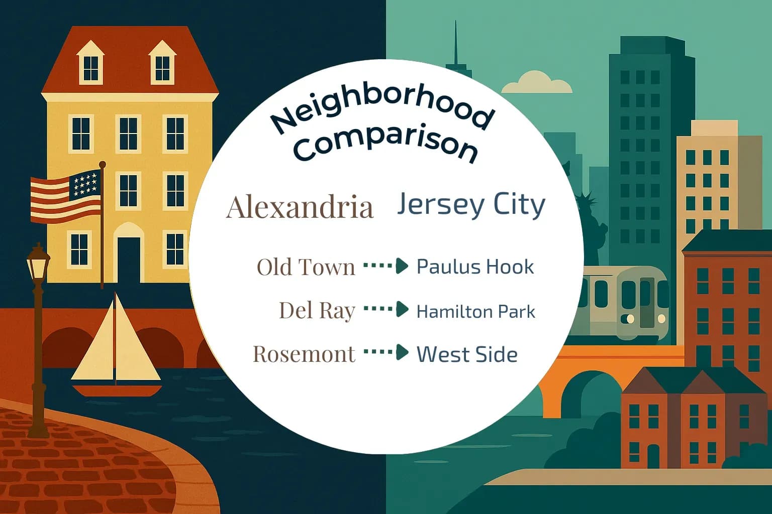 Alexandria vs Jersey City Neighborhood Comparison