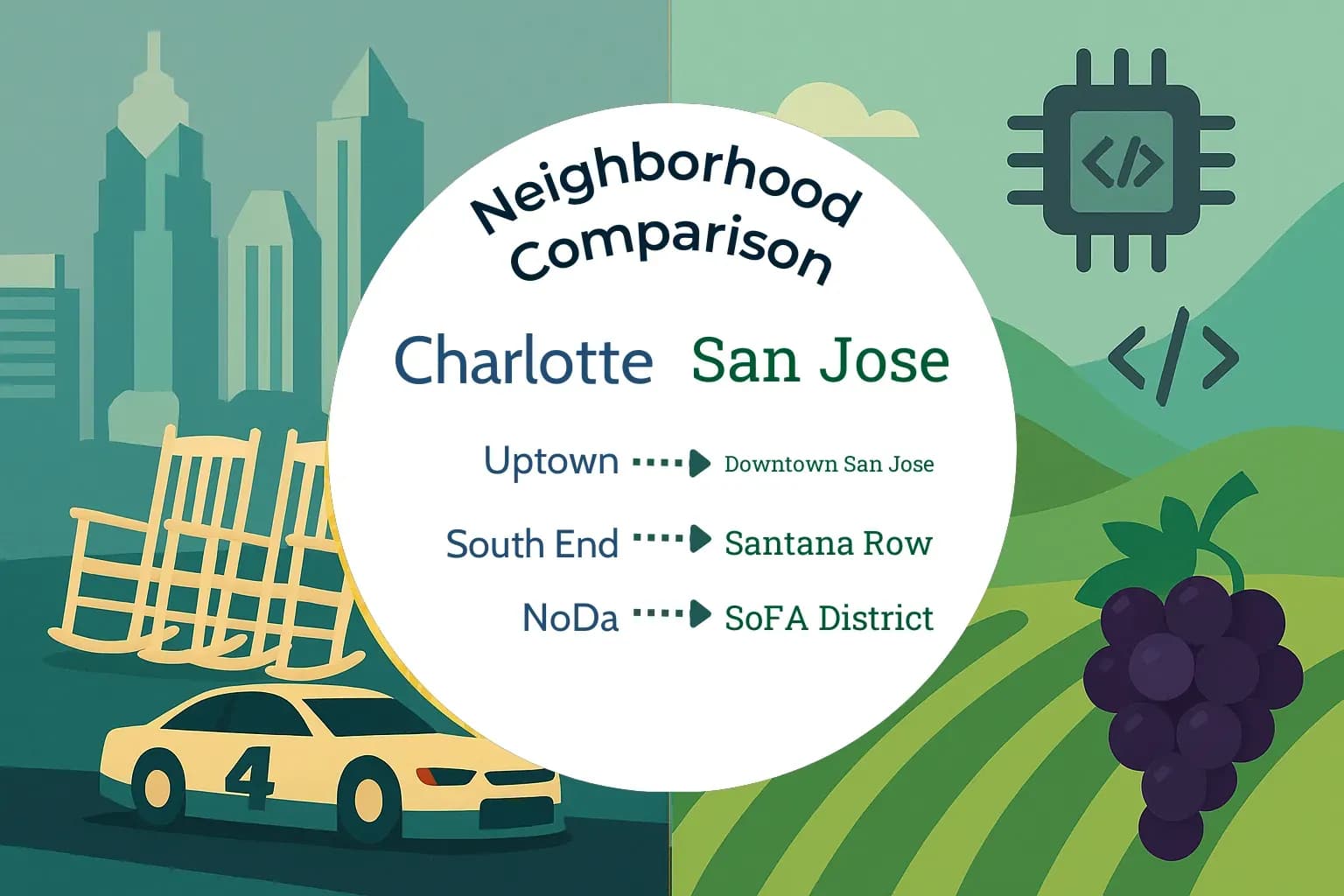 Charlotte vs San Jose Neighborhood Comparison