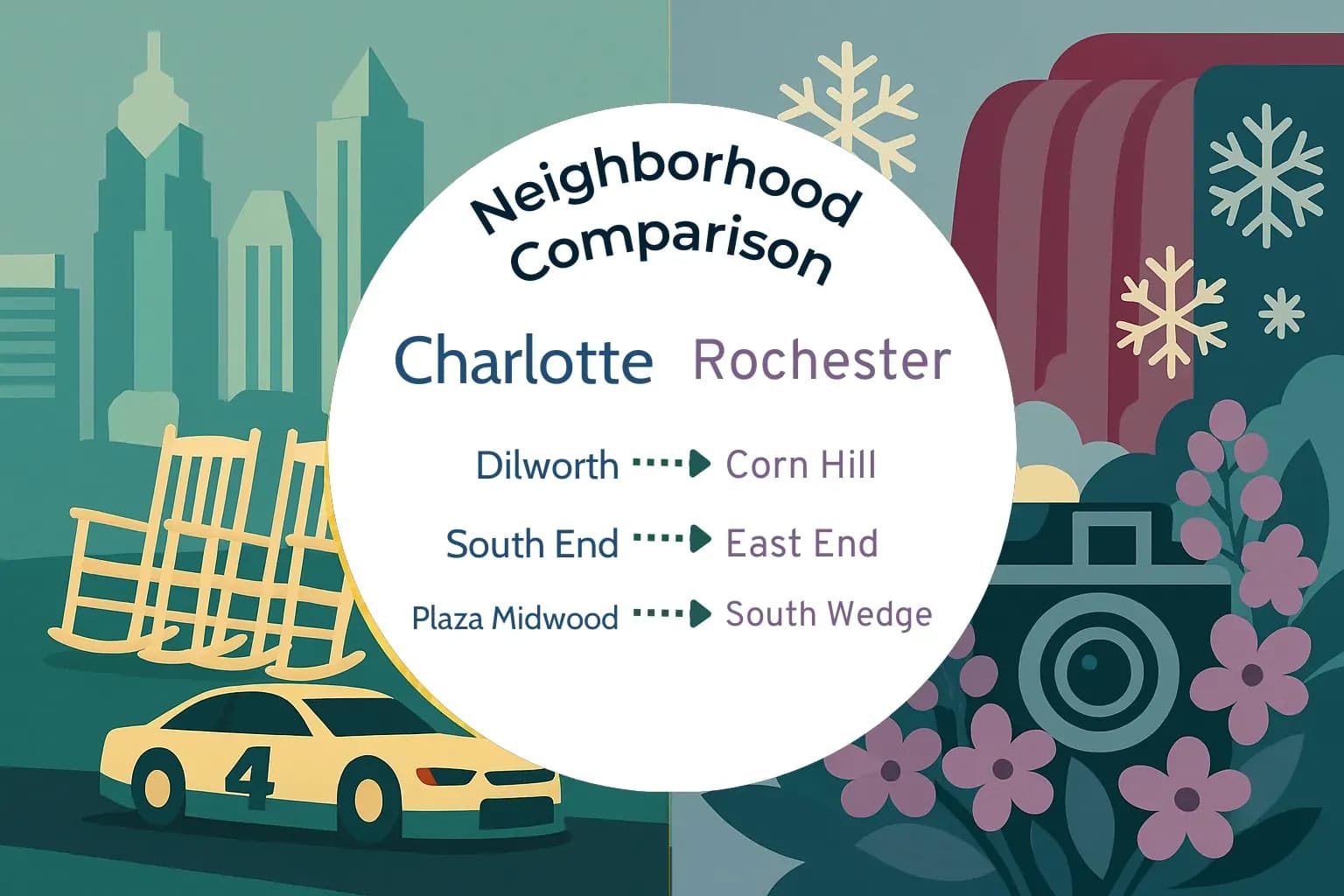 Charlotte vs Rochester Neighborhood Comparison