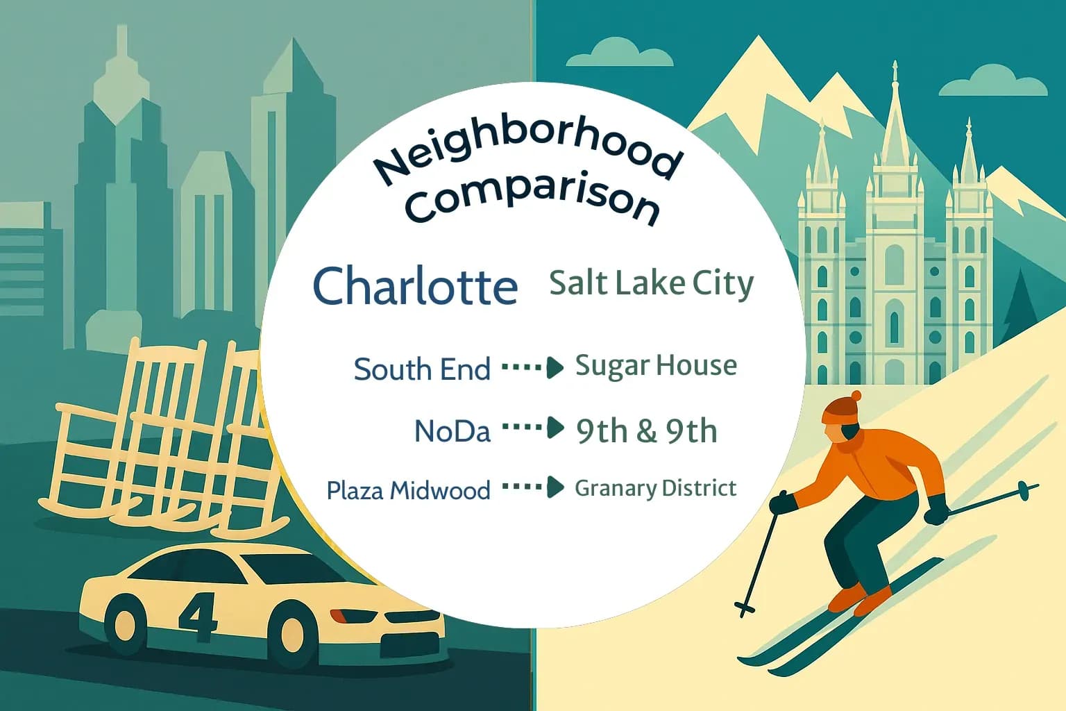 Charlotte vs Salt Lake City Neighborhood Comparison