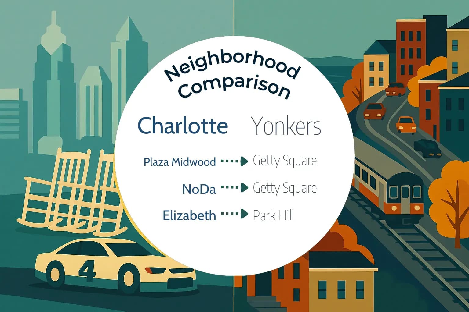 Charlotte vs Yonkers Neighborhood Comparison