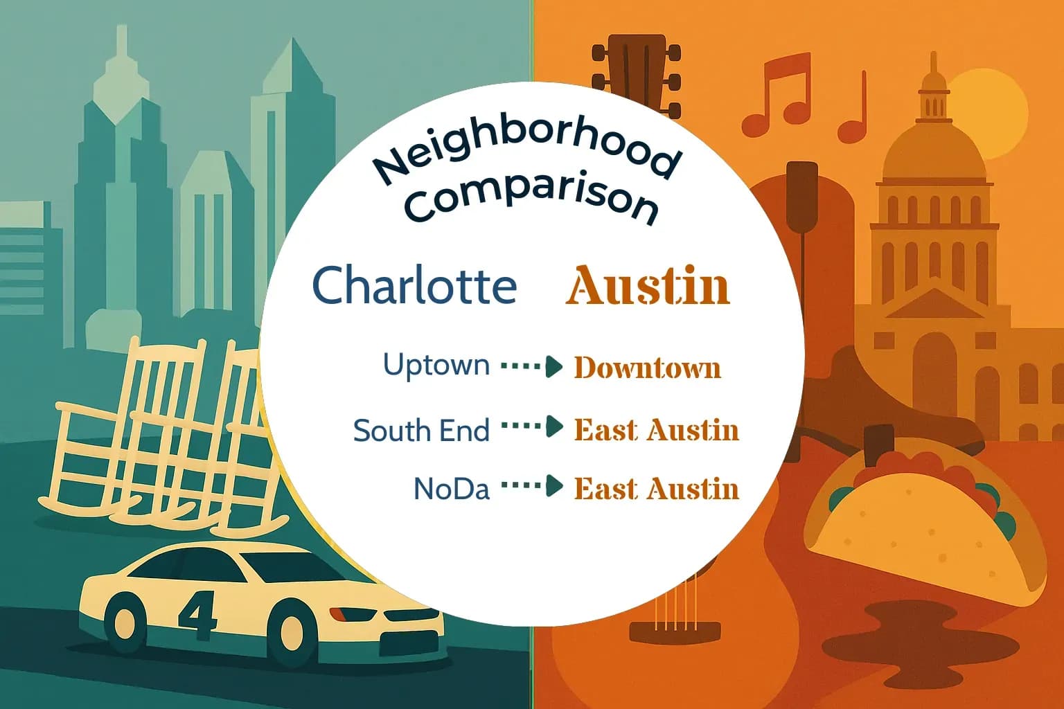 Charlotte vs Austin Neighborhood Comparison