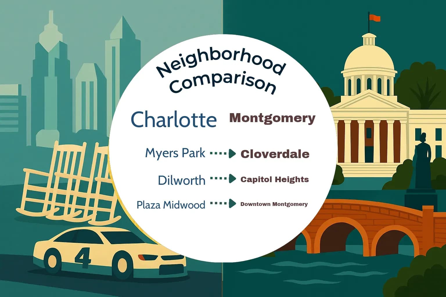 Charlotte vs Montgomery Neighborhood Comparison