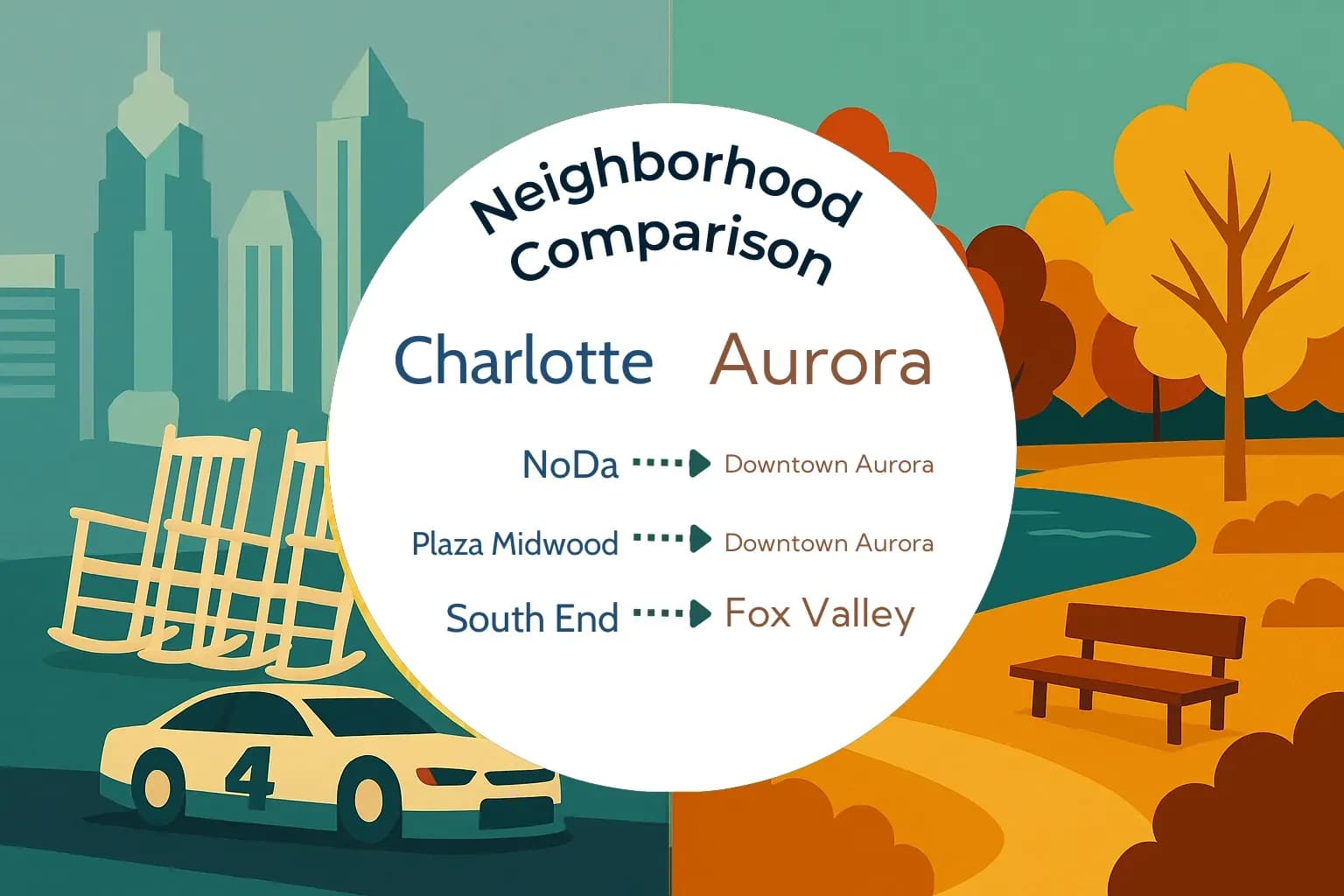 Charlotte vs Aurora Neighborhood Comparison