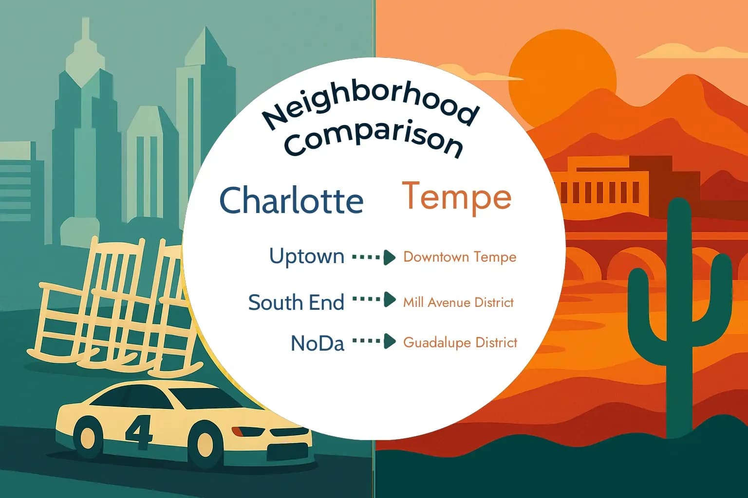 Charlotte vs Tempe Neighborhood Comparison
