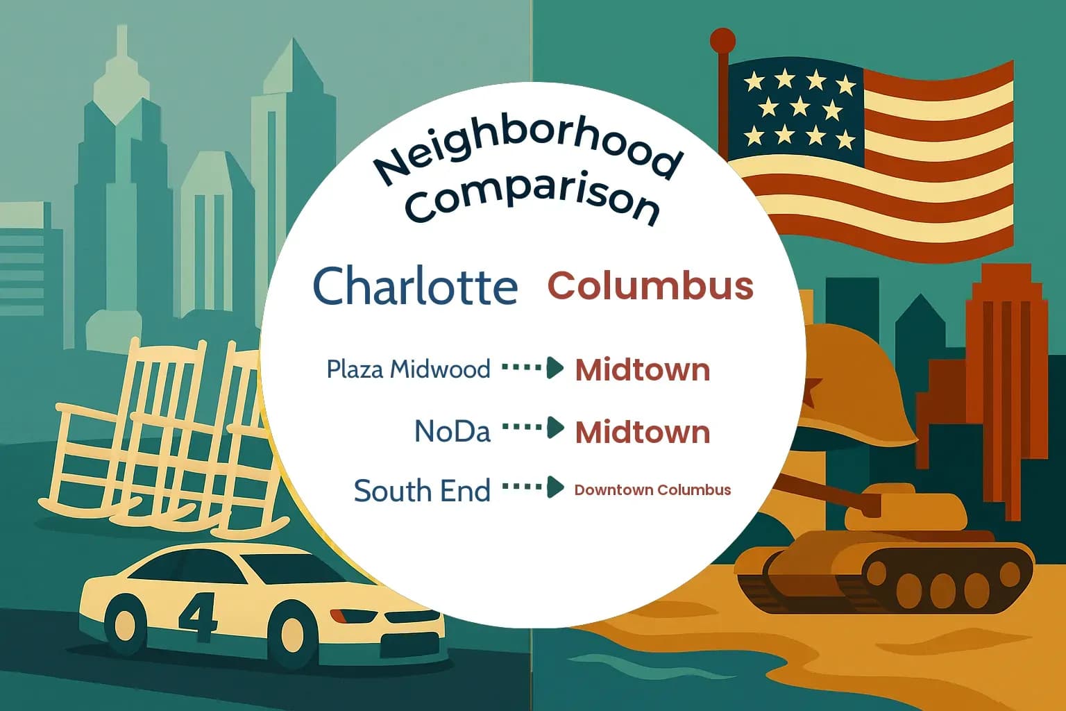 Charlotte vs Columbus Neighborhood Comparison