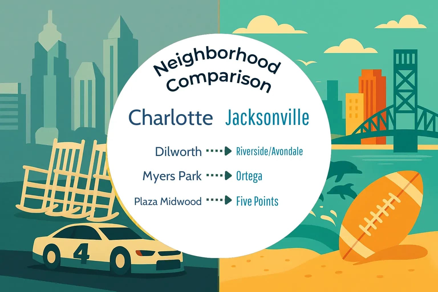 Charlotte vs Jacksonville Neighborhood Comparison