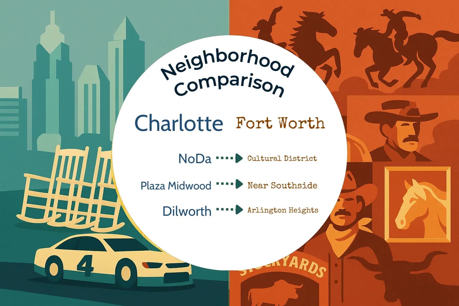 Charlotte vs Fort Worth Neighborhood Comparison