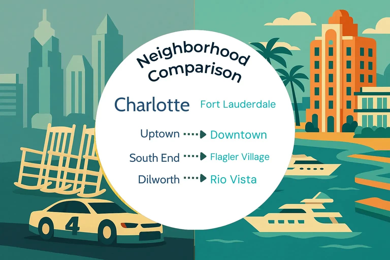 Charlotte vs Fort Lauderdale Neighborhood Comparison