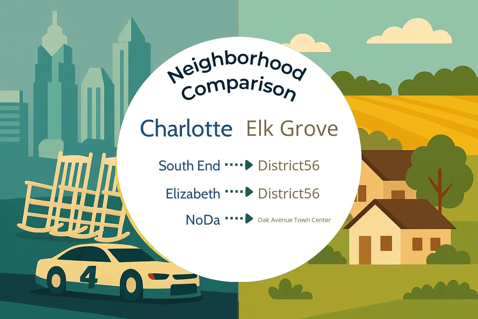 Charlotte vs Elk Grove Neighborhood Comparison