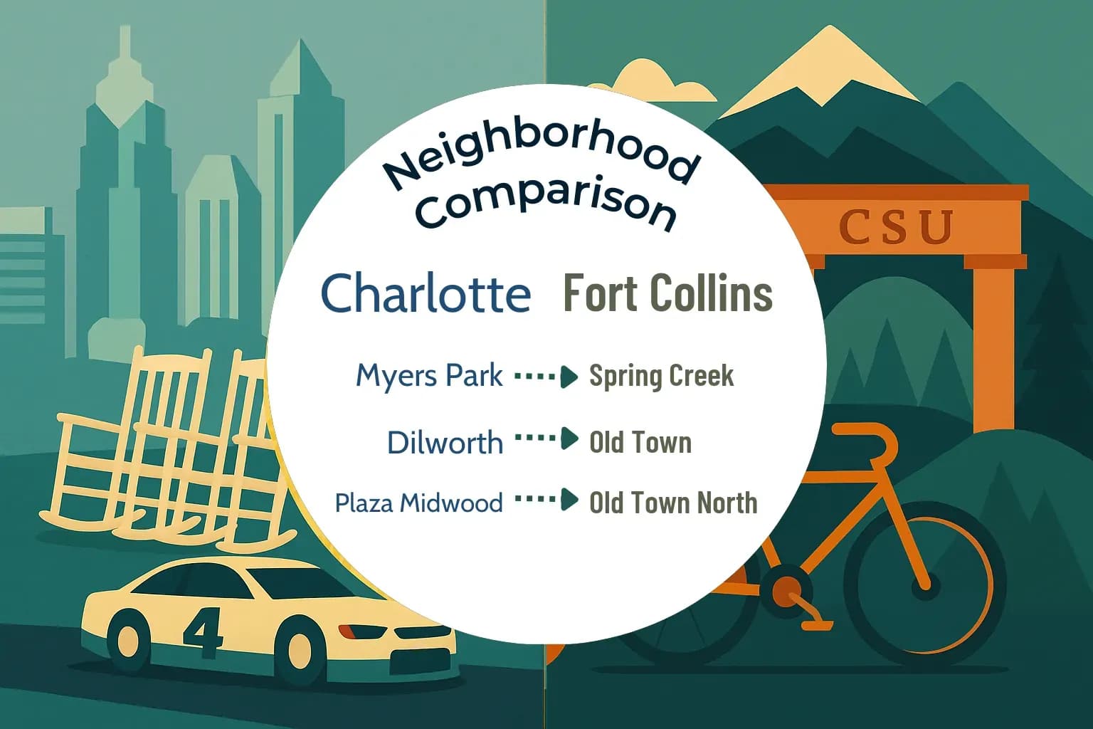 Charlotte vs Fort Collins Neighborhood Comparison