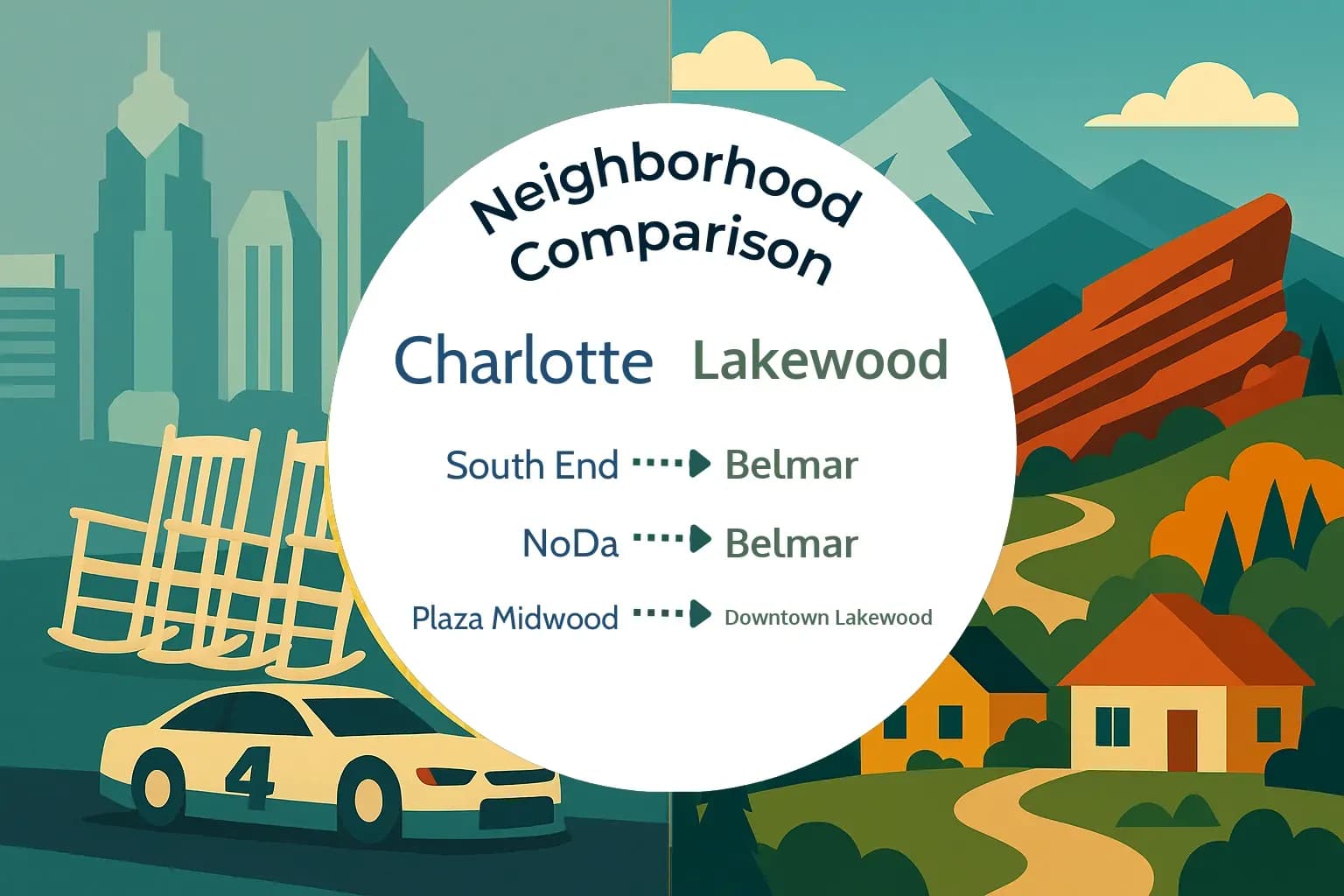 Charlotte vs Lakewood Neighborhood Comparison