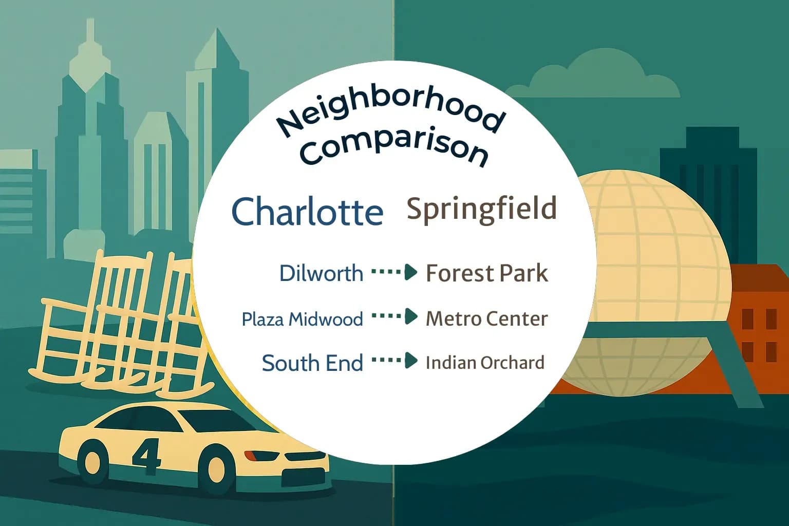 Charlotte vs Springfield Neighborhood Comparison