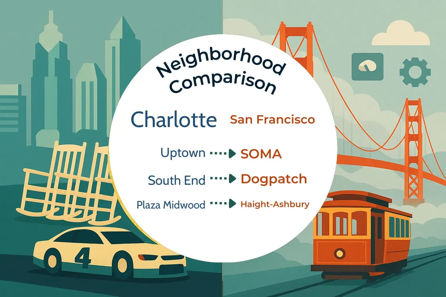 Charlotte vs San Francisco Neighborhood Comparison