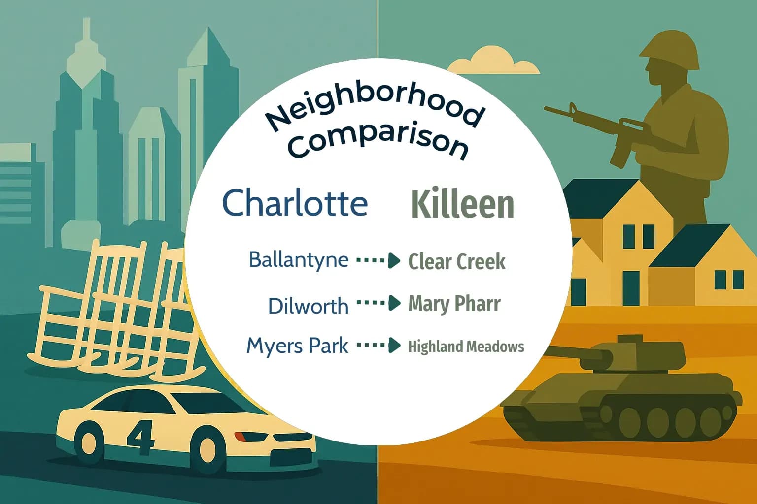 Charlotte vs Killeen Neighborhood Comparison