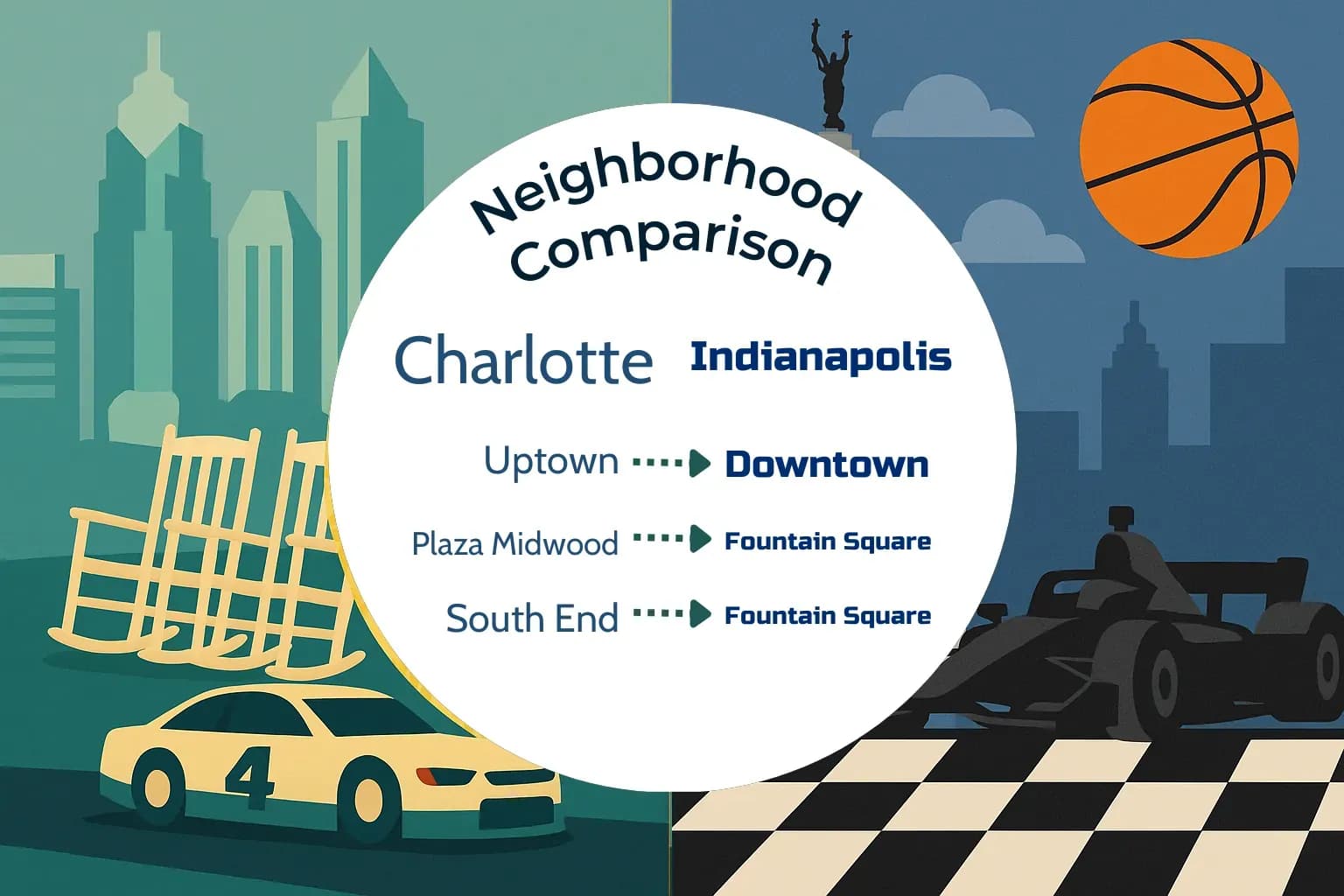 Charlotte vs Indianapolis Neighborhood Comparison
