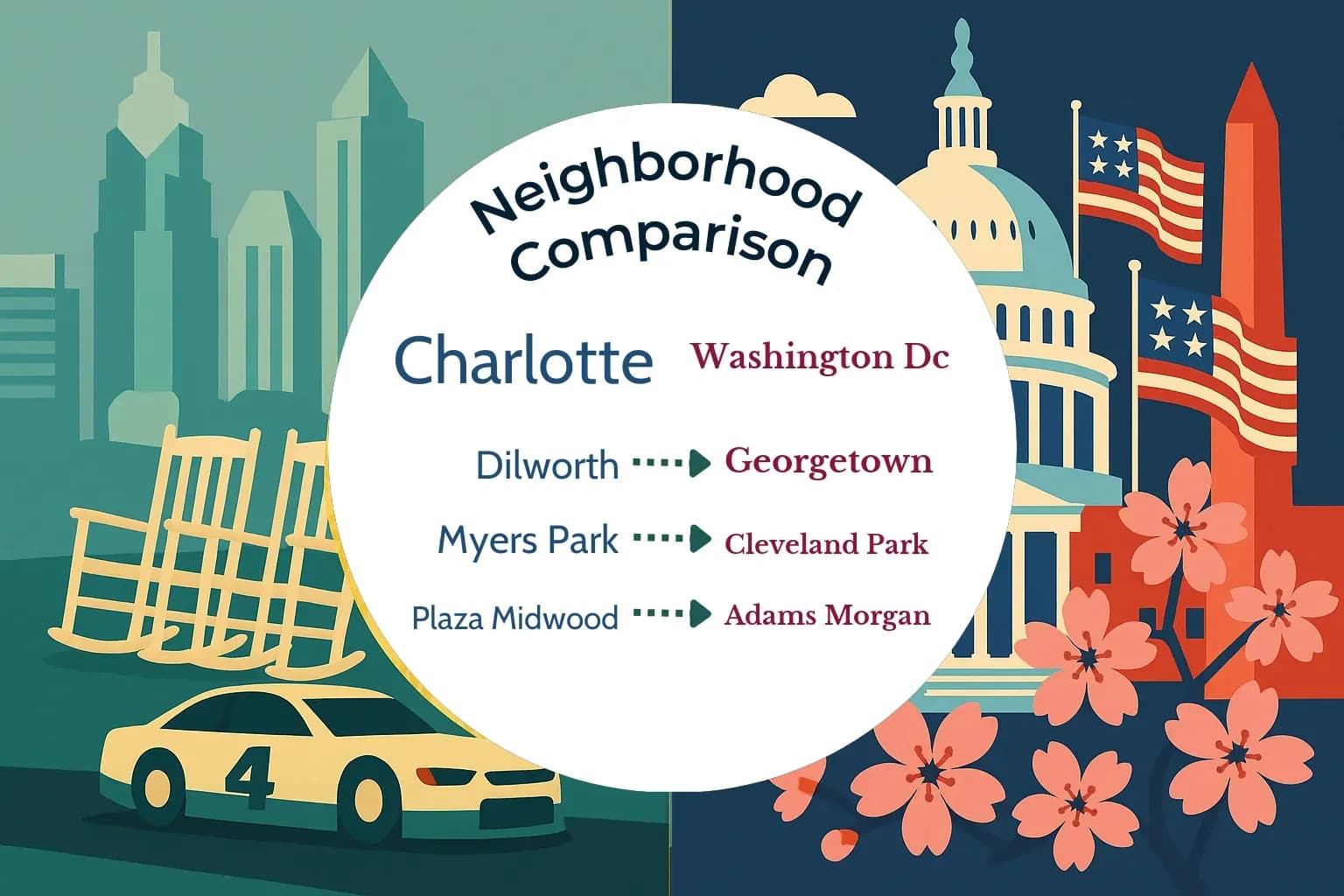 Charlotte vs Washington DC Neighborhood Comparison