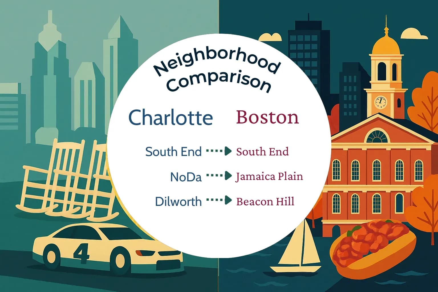 Charlotte vs Boston Neighborhood Comparison