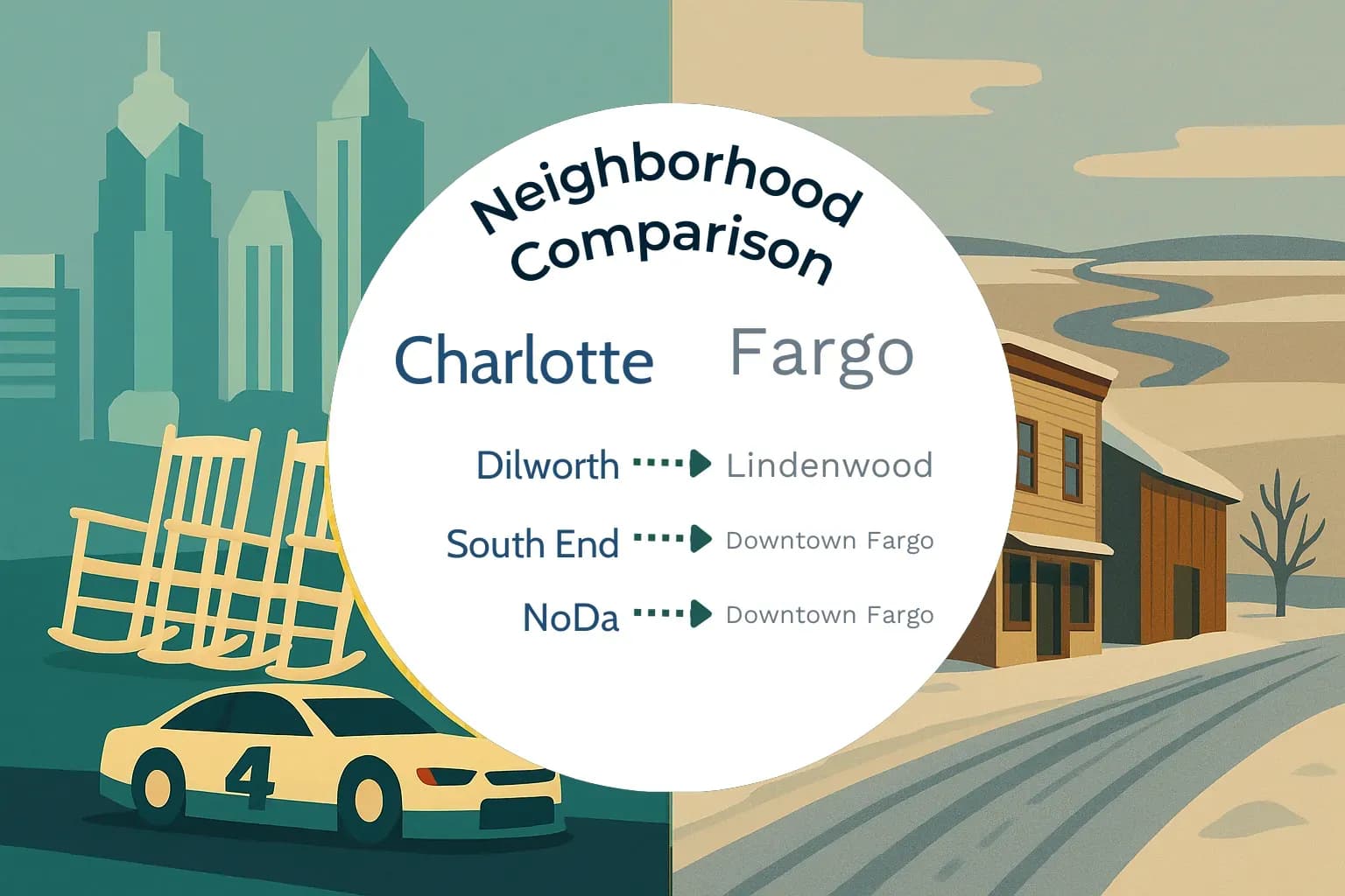 Charlotte vs Fargo Neighborhood Comparison