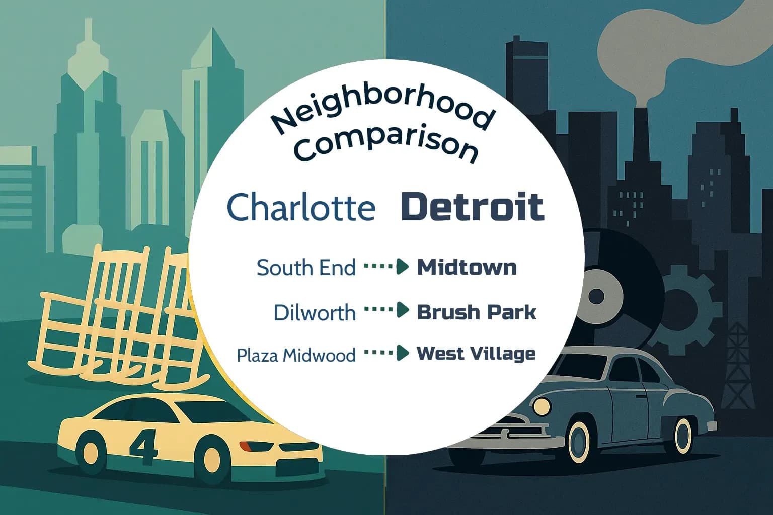 Charlotte vs Detroit Neighborhood Comparison