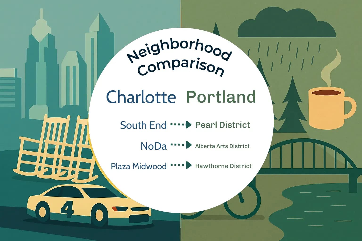 Charlotte vs Portland Neighborhood Comparison