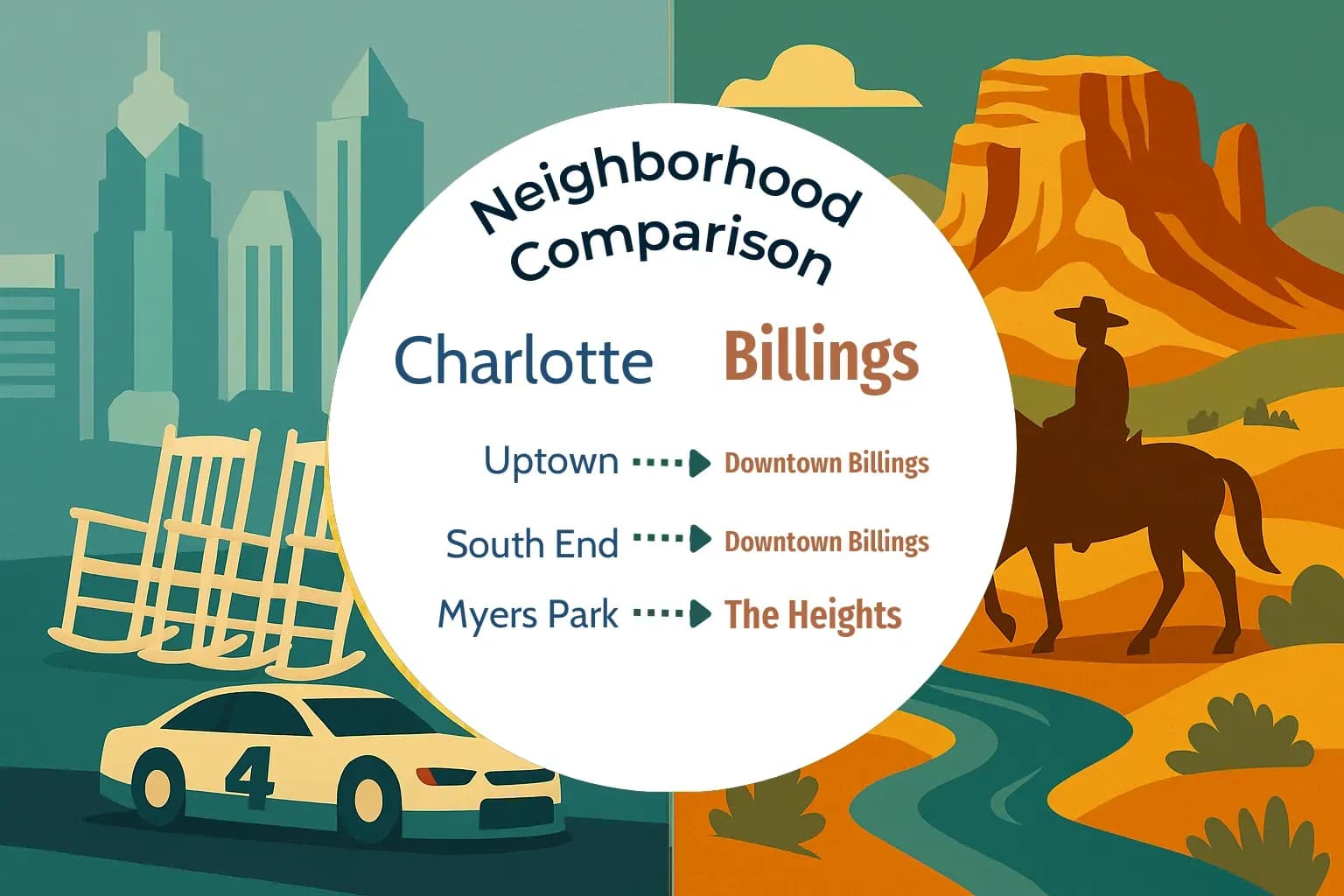 Charlotte vs Billings Neighborhood Comparison