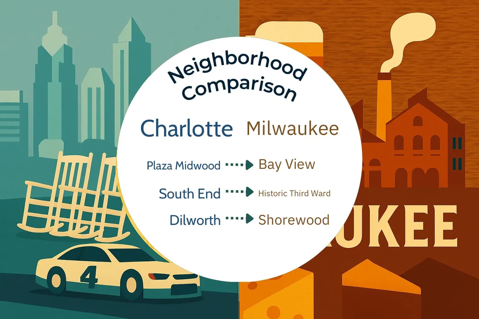 Charlotte vs Milwaukee Neighborhood Comparison
