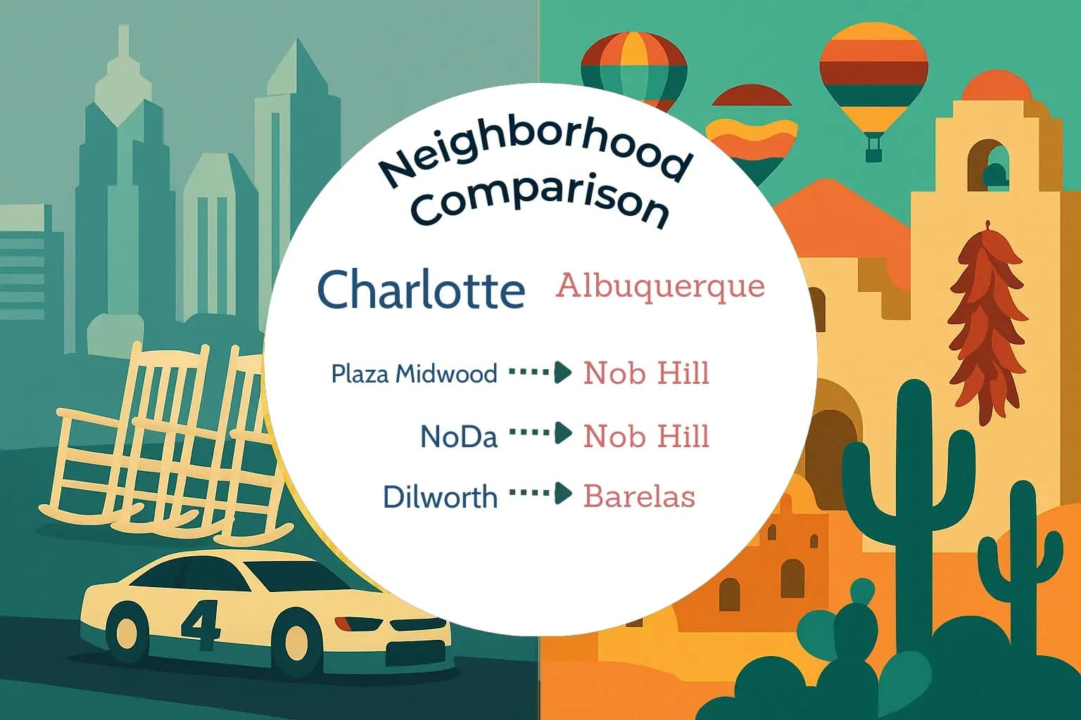 Charlotte vs Albuquerque Neighborhood Comparison