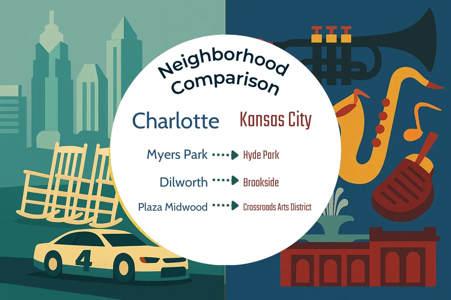 Charlotte vs Kansas City Neighborhood Comparison