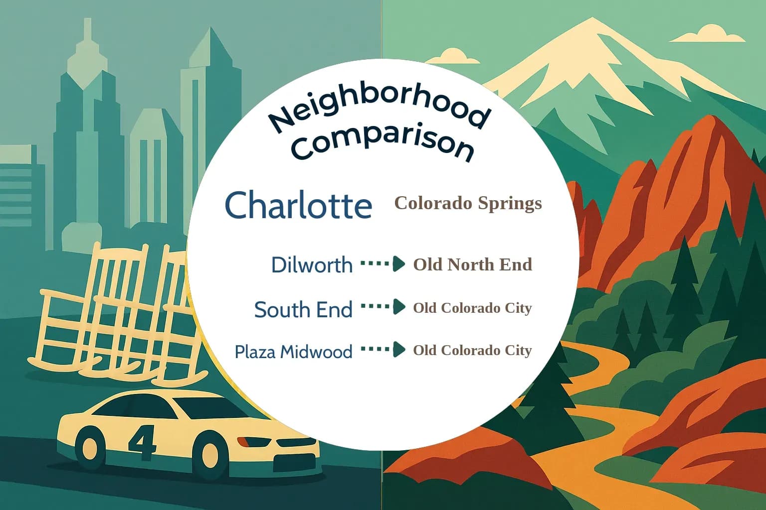 Charlotte vs Colorado Springs Neighborhood Comparison