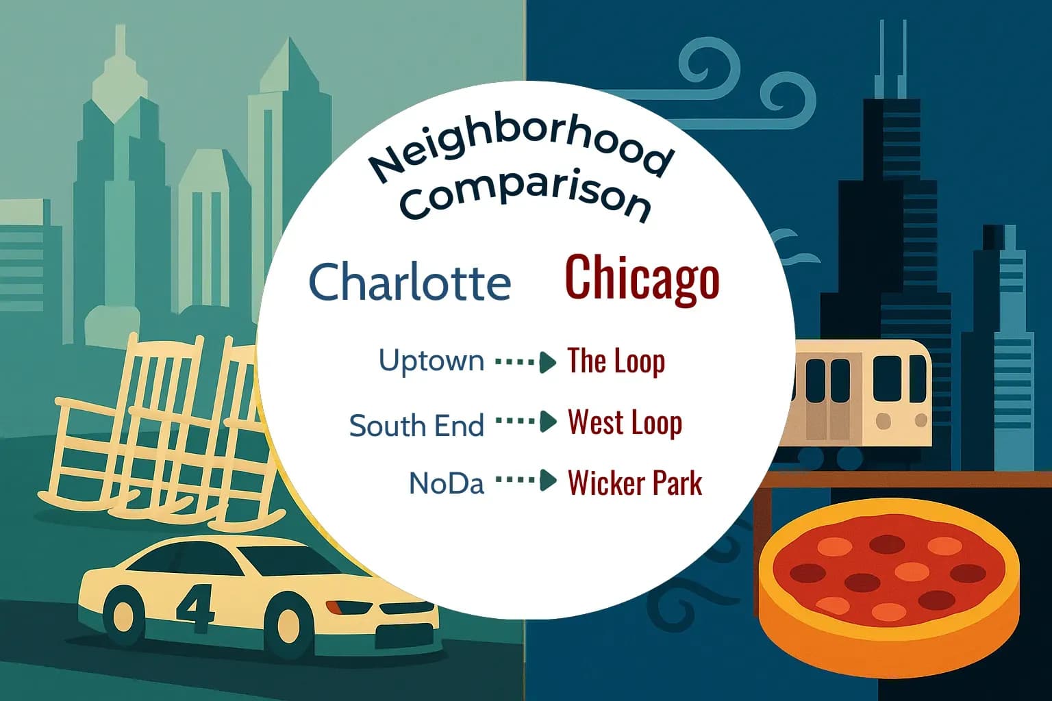 Charlotte vs Chicago Neighborhood Comparison