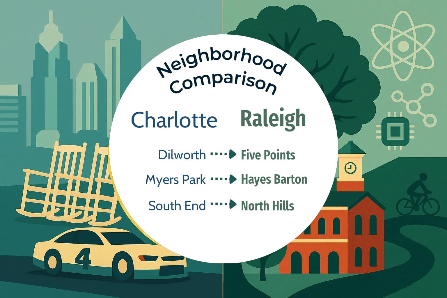 Charlotte vs Raleigh Neighborhood Comparison