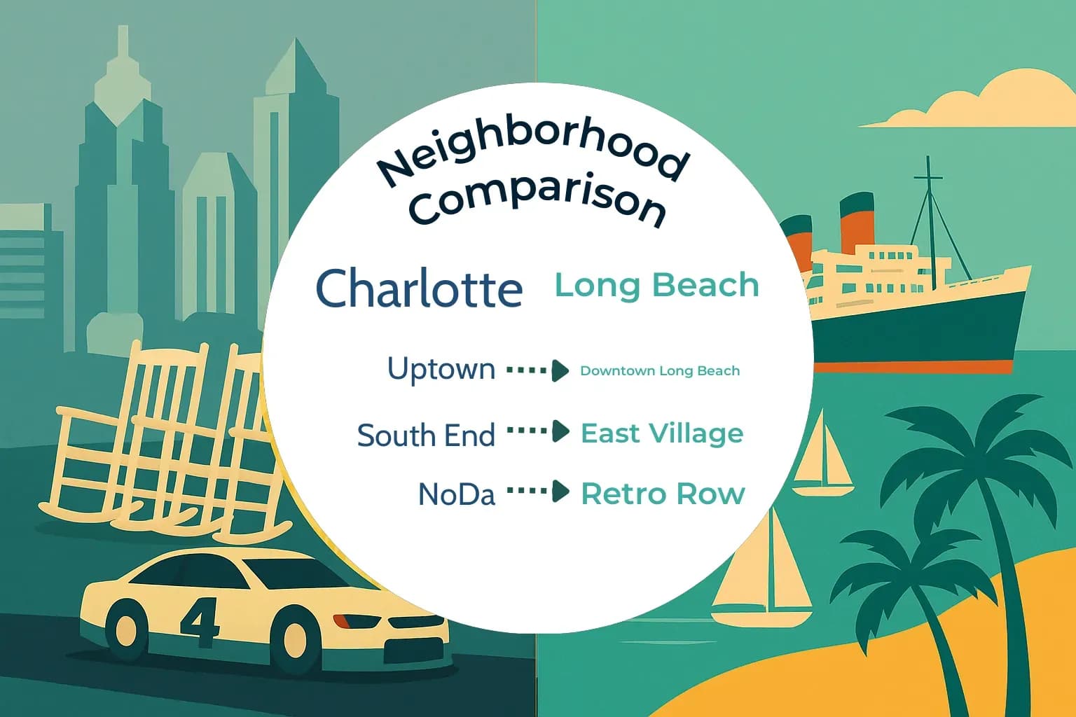 Charlotte vs Long Beach Neighborhood Comparison