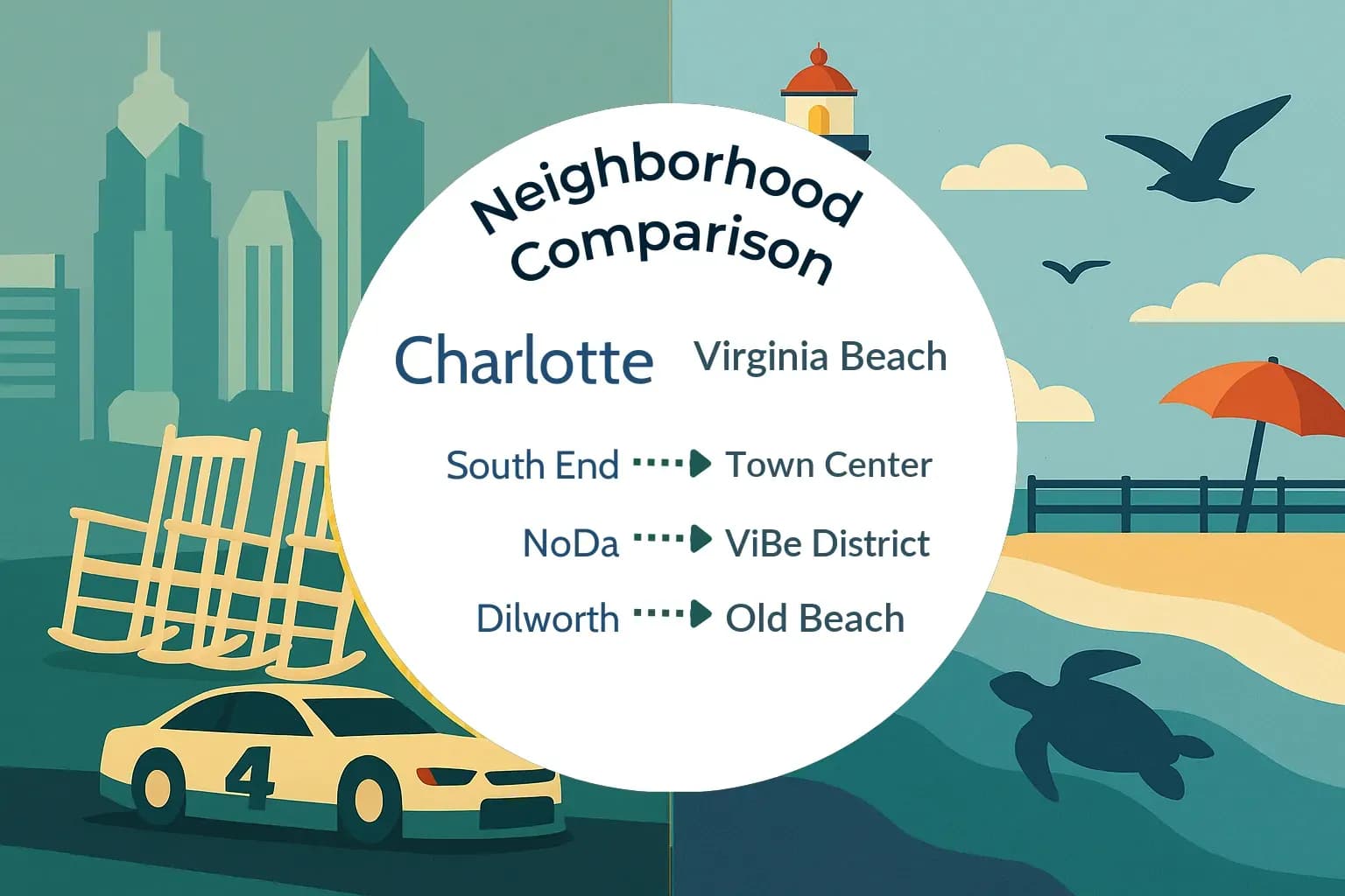 Charlotte vs Virginia Beach Neighborhood Comparison
