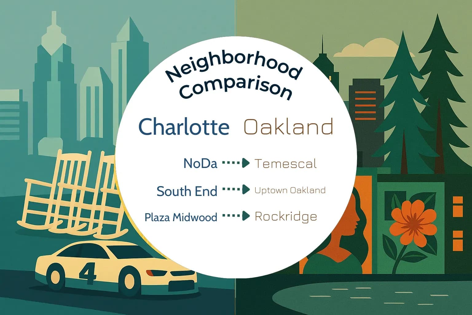 Charlotte vs Oakland Neighborhood Comparison
