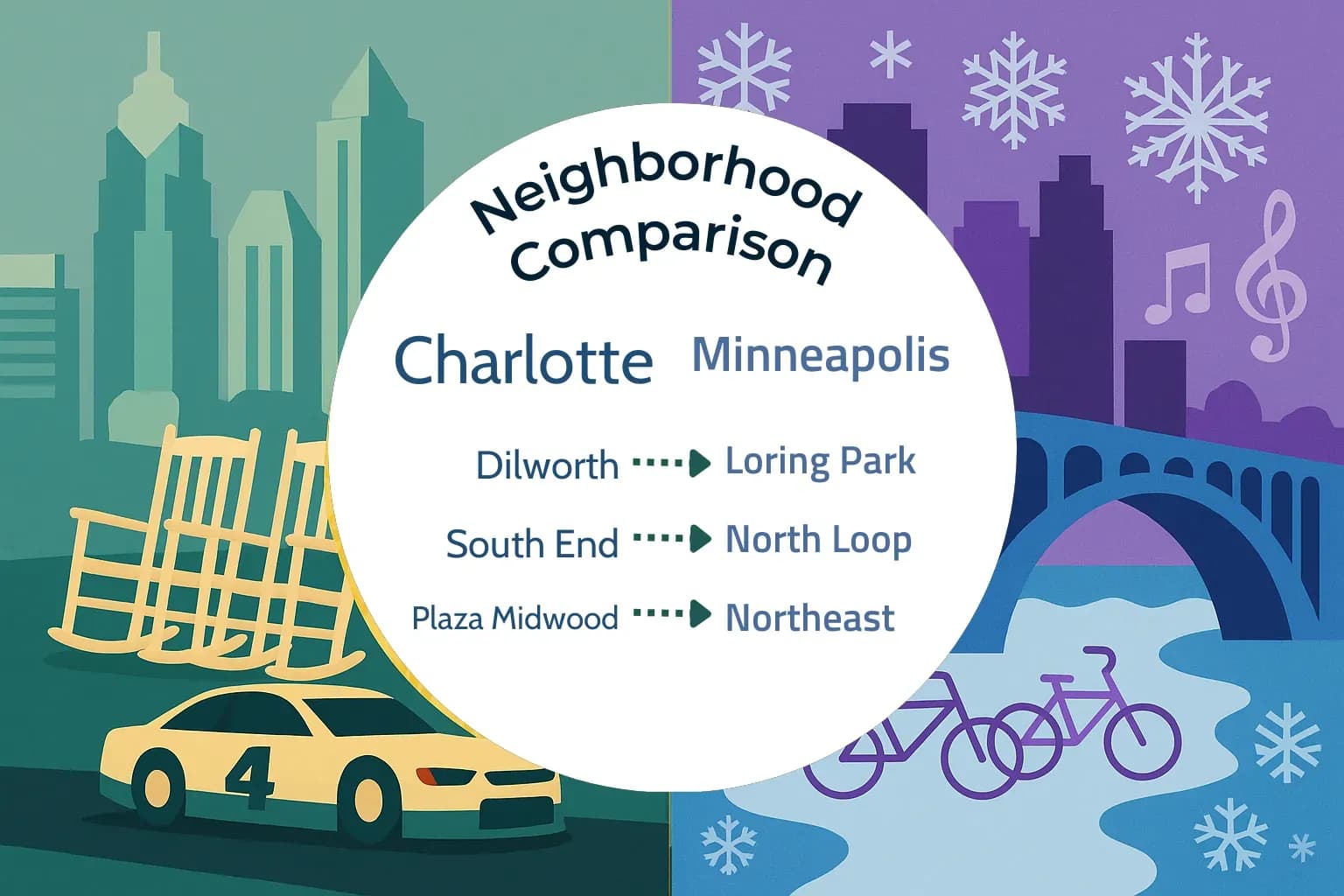 Charlotte vs Minneapolis Neighborhood Comparison