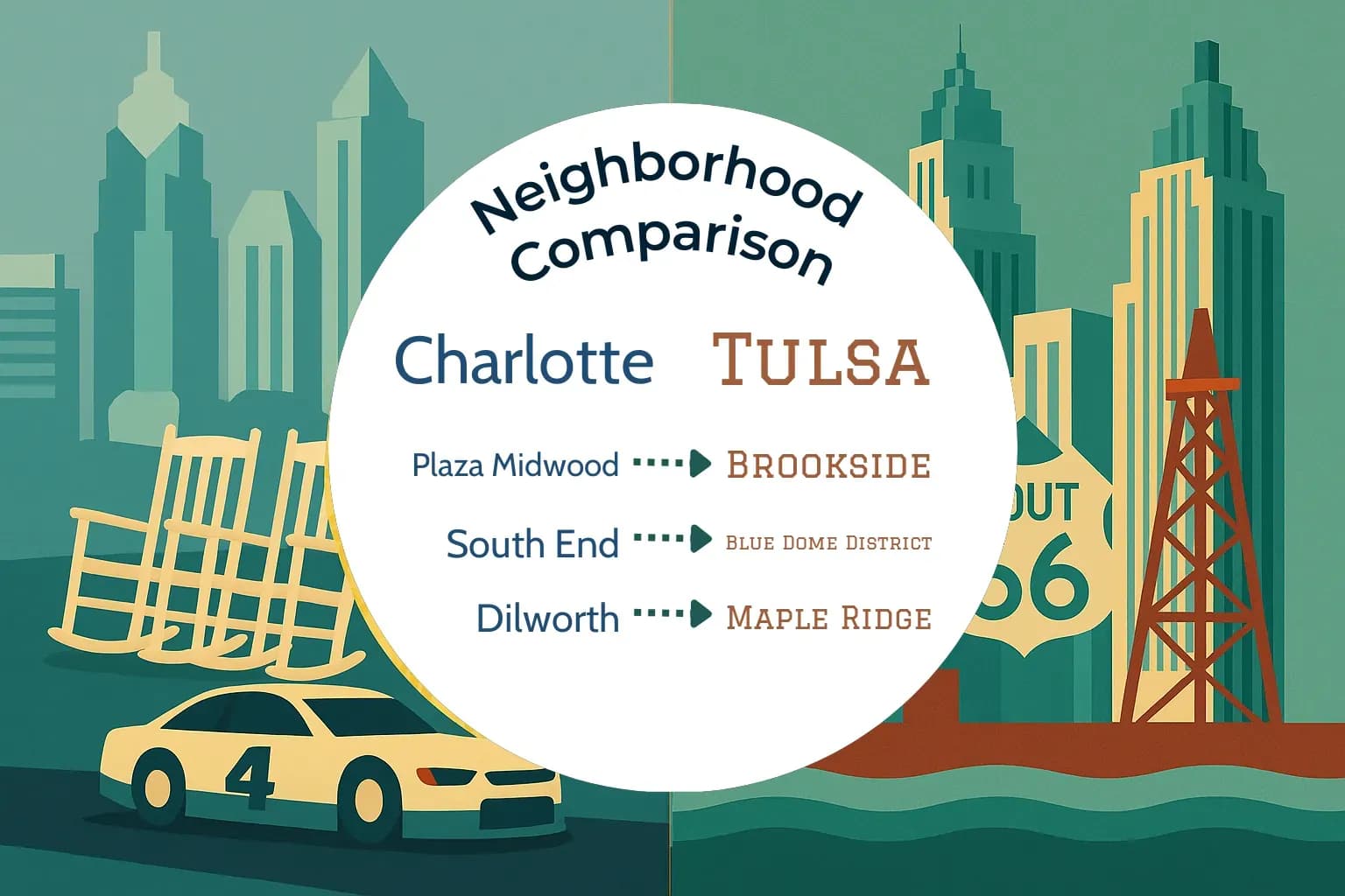 Charlotte vs Tulsa Neighborhood Comparison