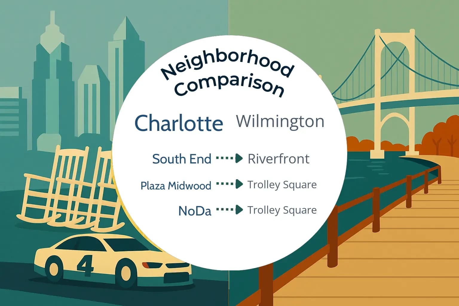 Charlotte vs Wilmington Neighborhood Comparison