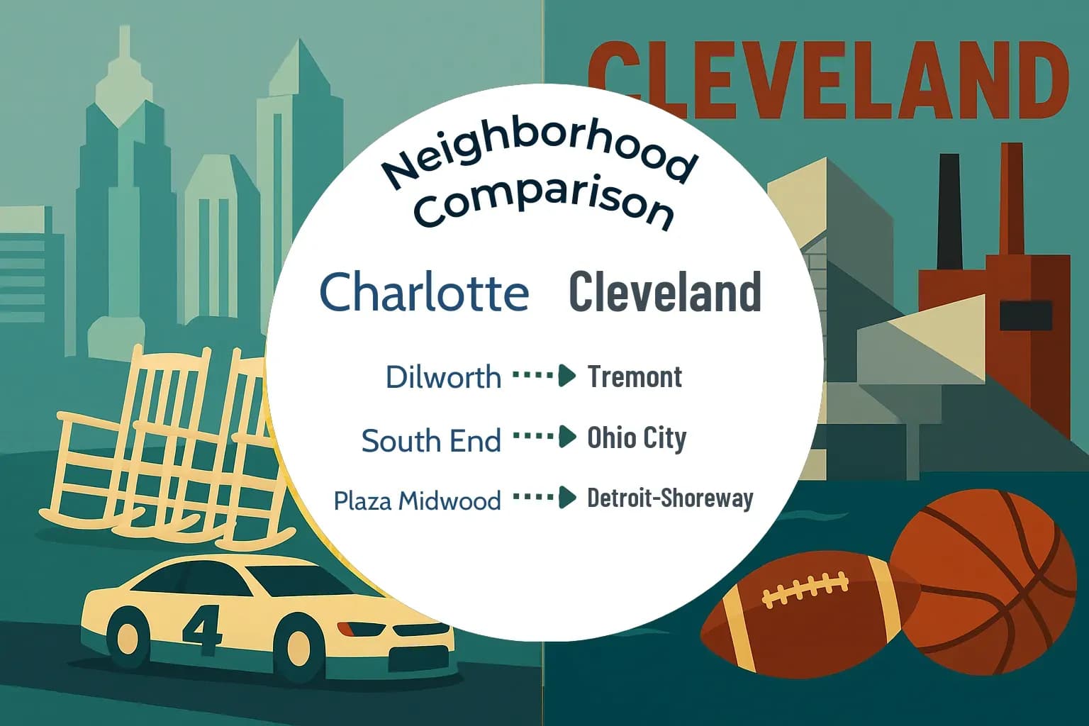 Charlotte vs Cleveland Neighborhood Comparison