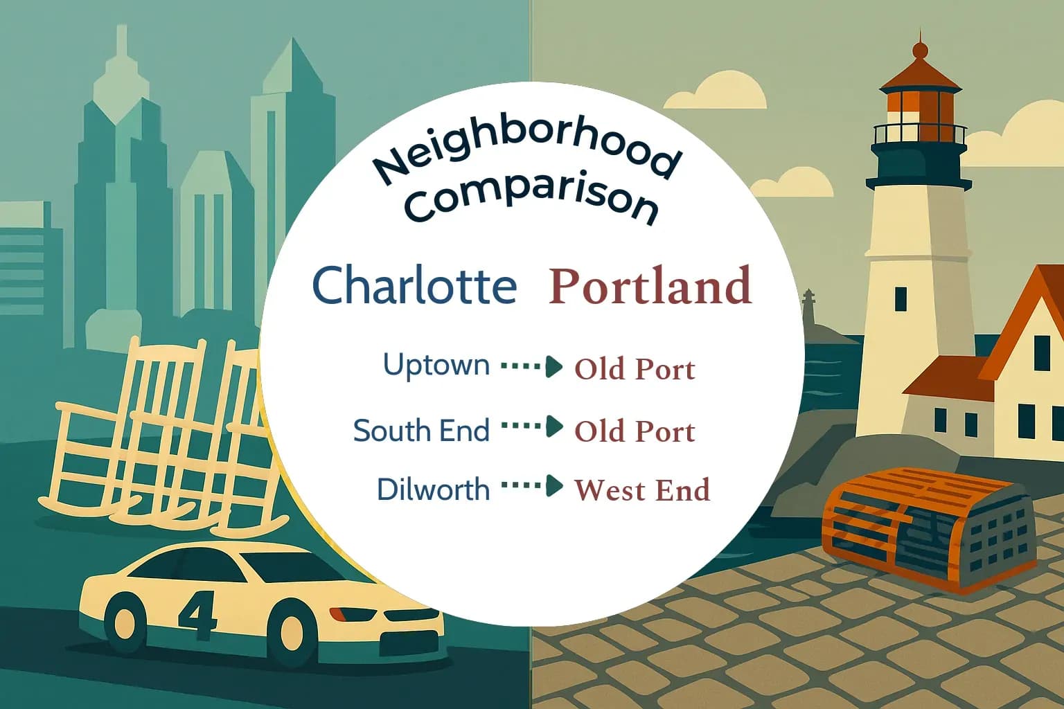 Charlotte vs Portland Neighborhood Comparison