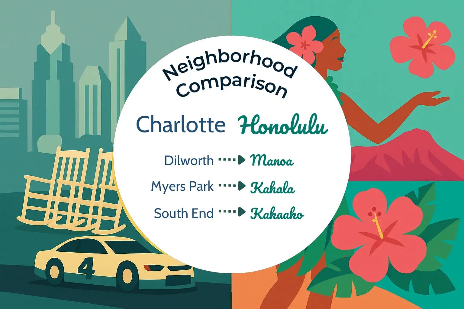 Charlotte vs Honolulu Neighborhood Comparison