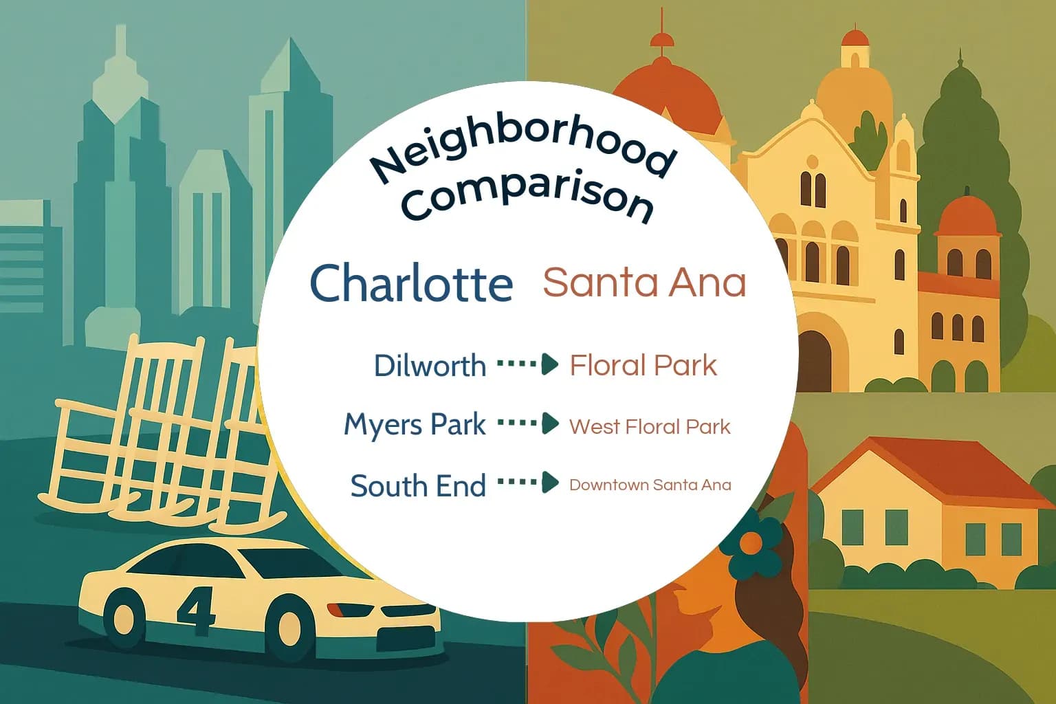 Charlotte vs Santa Ana Neighborhood Comparison
