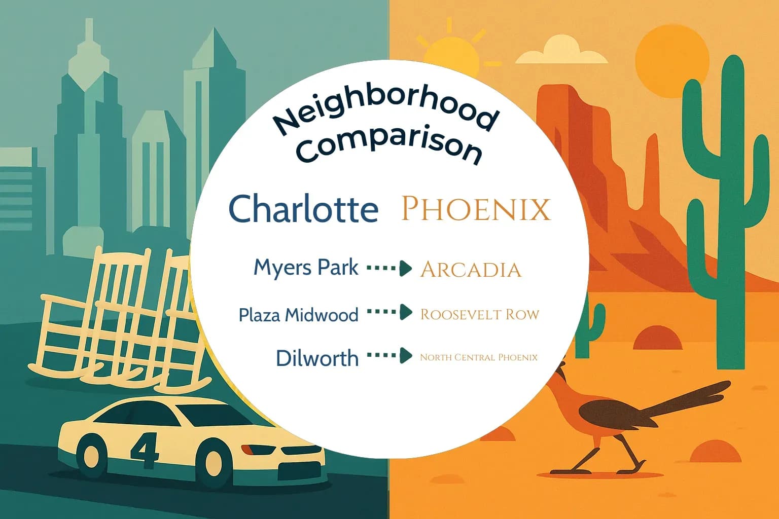 Charlotte vs Phoenix Neighborhood Comparison