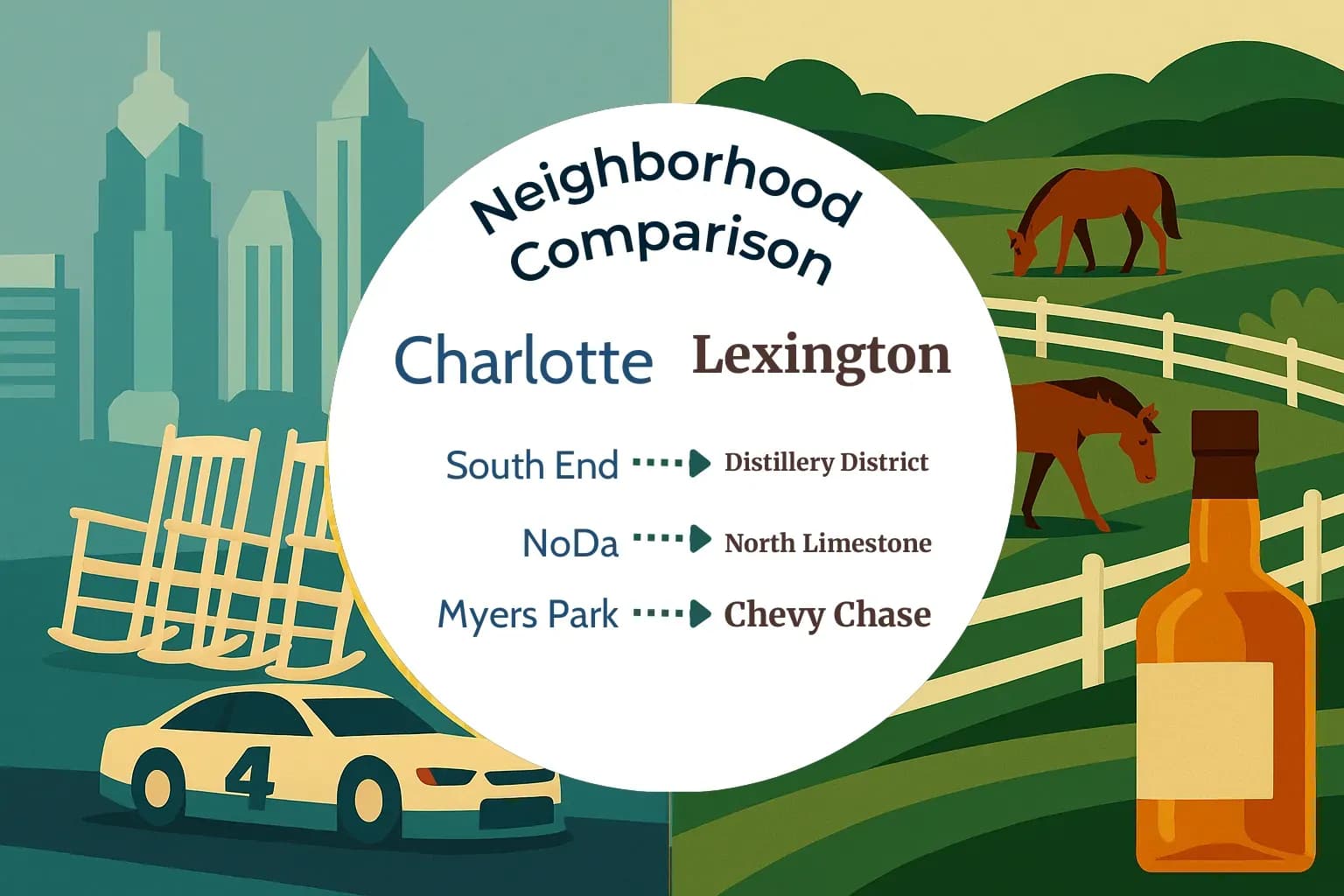 Charlotte vs Lexington Neighborhood Comparison